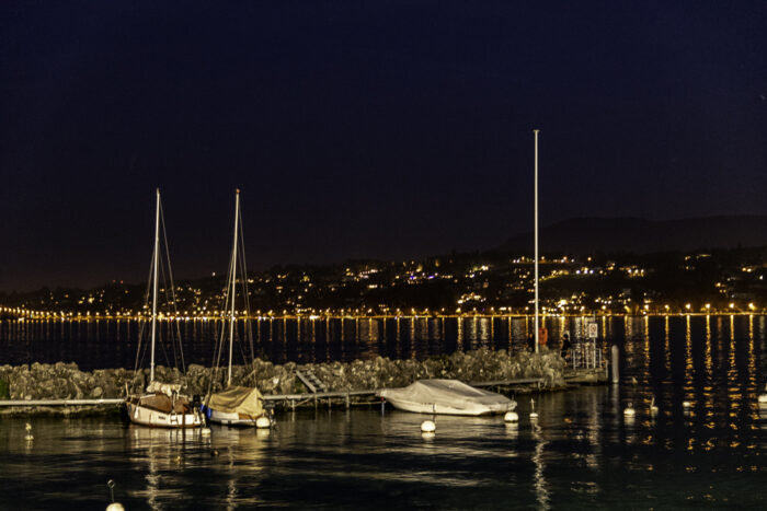 Nuit sur le Lac Léman